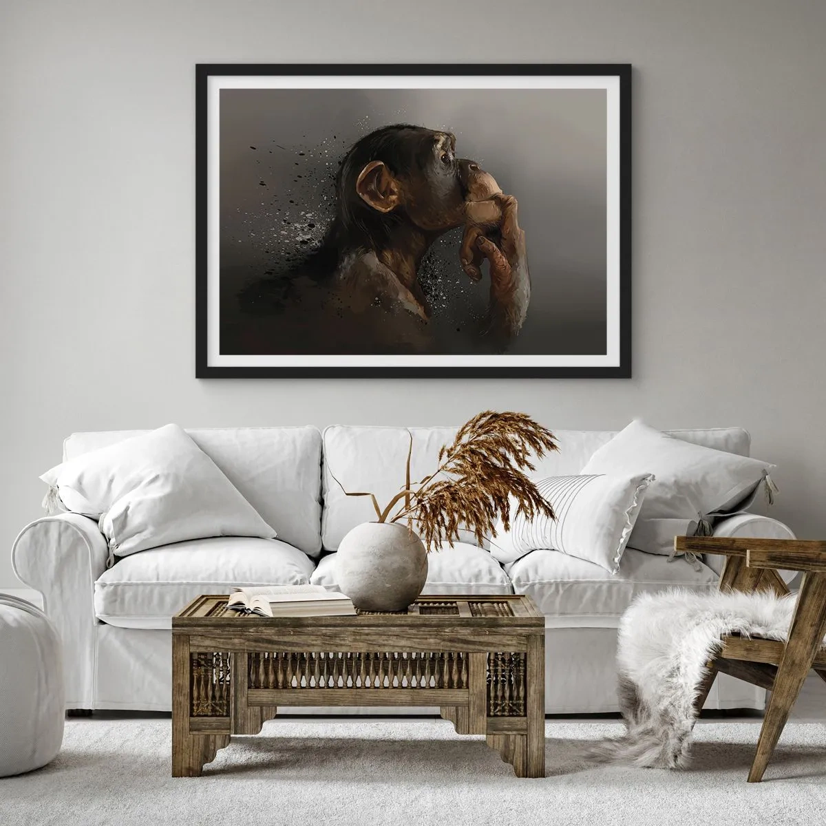 Plakát v černém rámu - Určitě myslitel - 91x61 cm