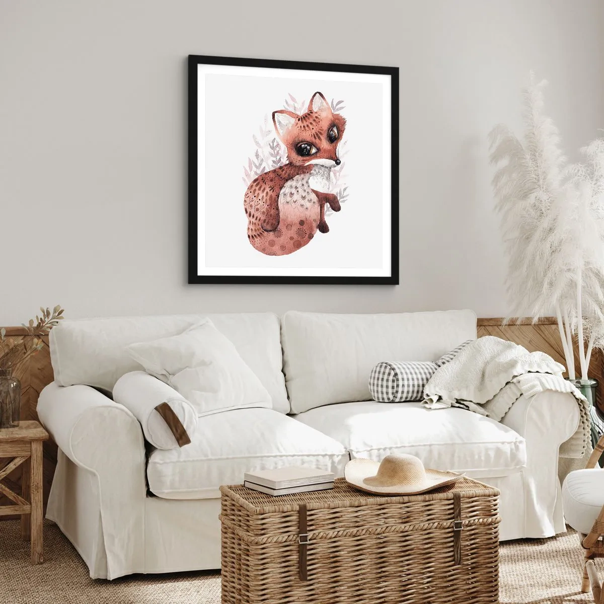 Plakát v černém rámu - Prostě se zamilovat - 60x60 cm