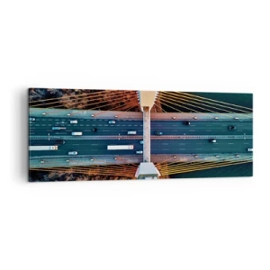 Obraz na plátně - Za vodami, za lesy - 140x50 cm