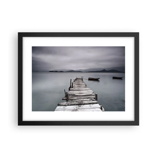 Plakát v černém rámu - Zítra můžeš vyrazit - 40x30 cm