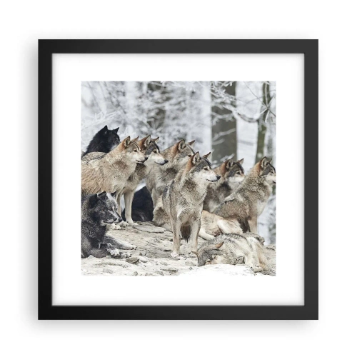 Plakát v černém rámu - Rodina a přátelé - 30x30 cm