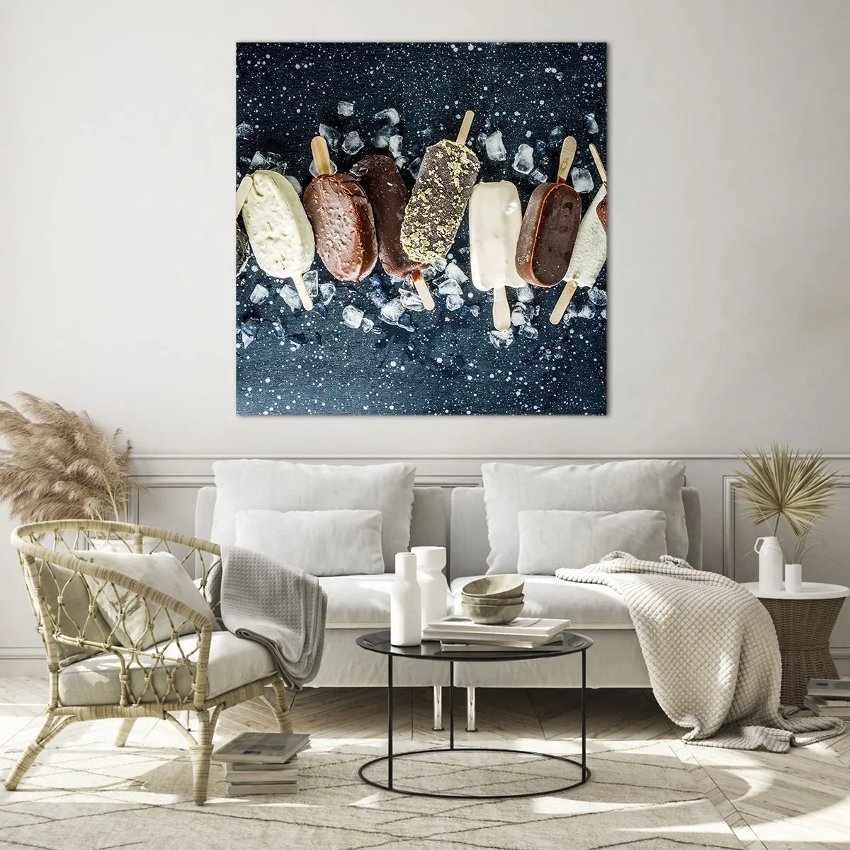 Obraz na skle - Chuť horkého léta - 70x70 cm