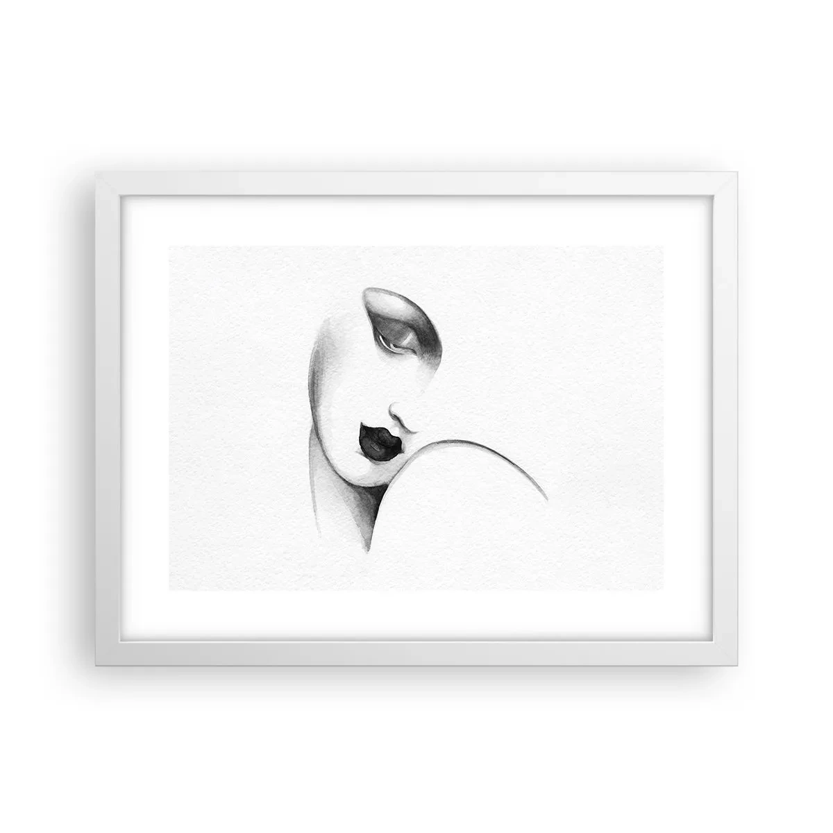 Plakát v bílém rámu - Ve stylu Lempické - 40x30 cm