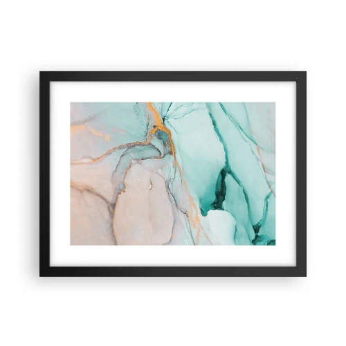 Plakát v černém rámu - Tanec tvarů a barev - 40x30 cm