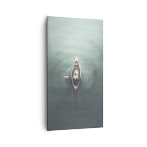 Obraz na plátně - Přes měsíční jezero - 55x100 cm