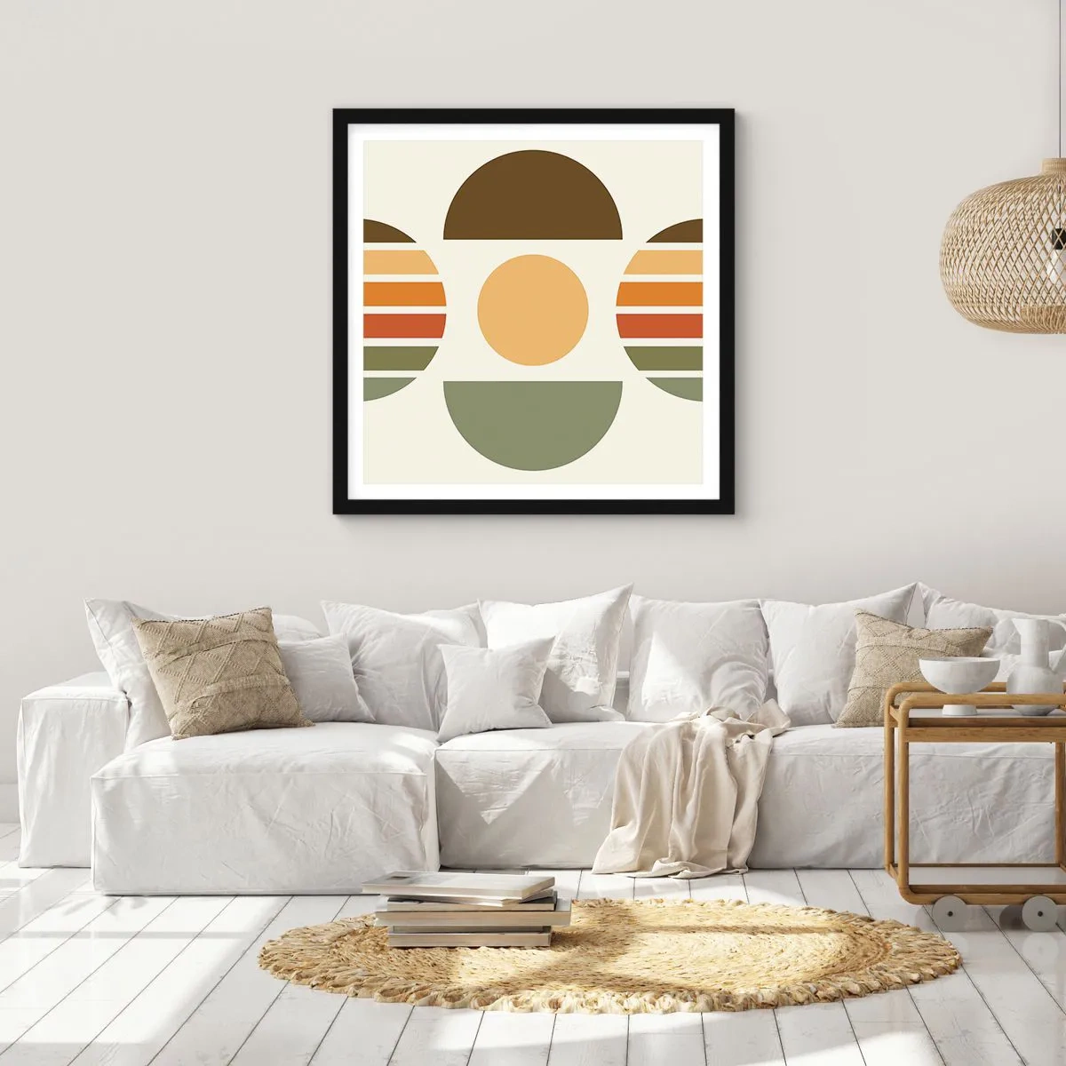 Plakát v černém rámu - V barvách země - 60x60 cm