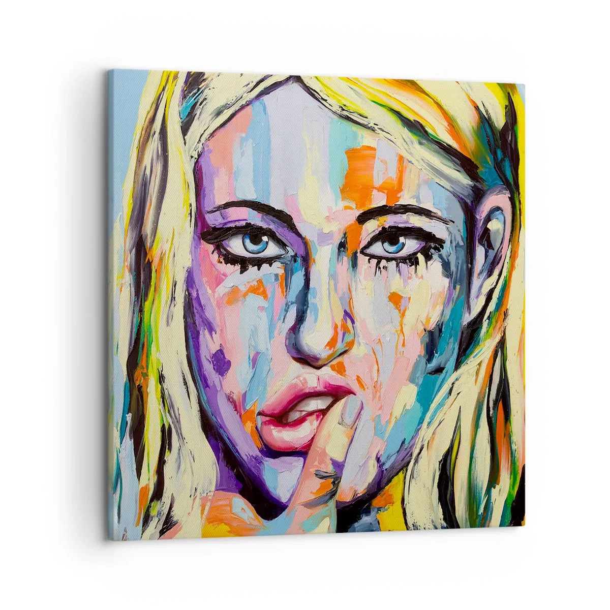 Obraz na plátně - Podívej se jí přímo do očí - 50x50 cm