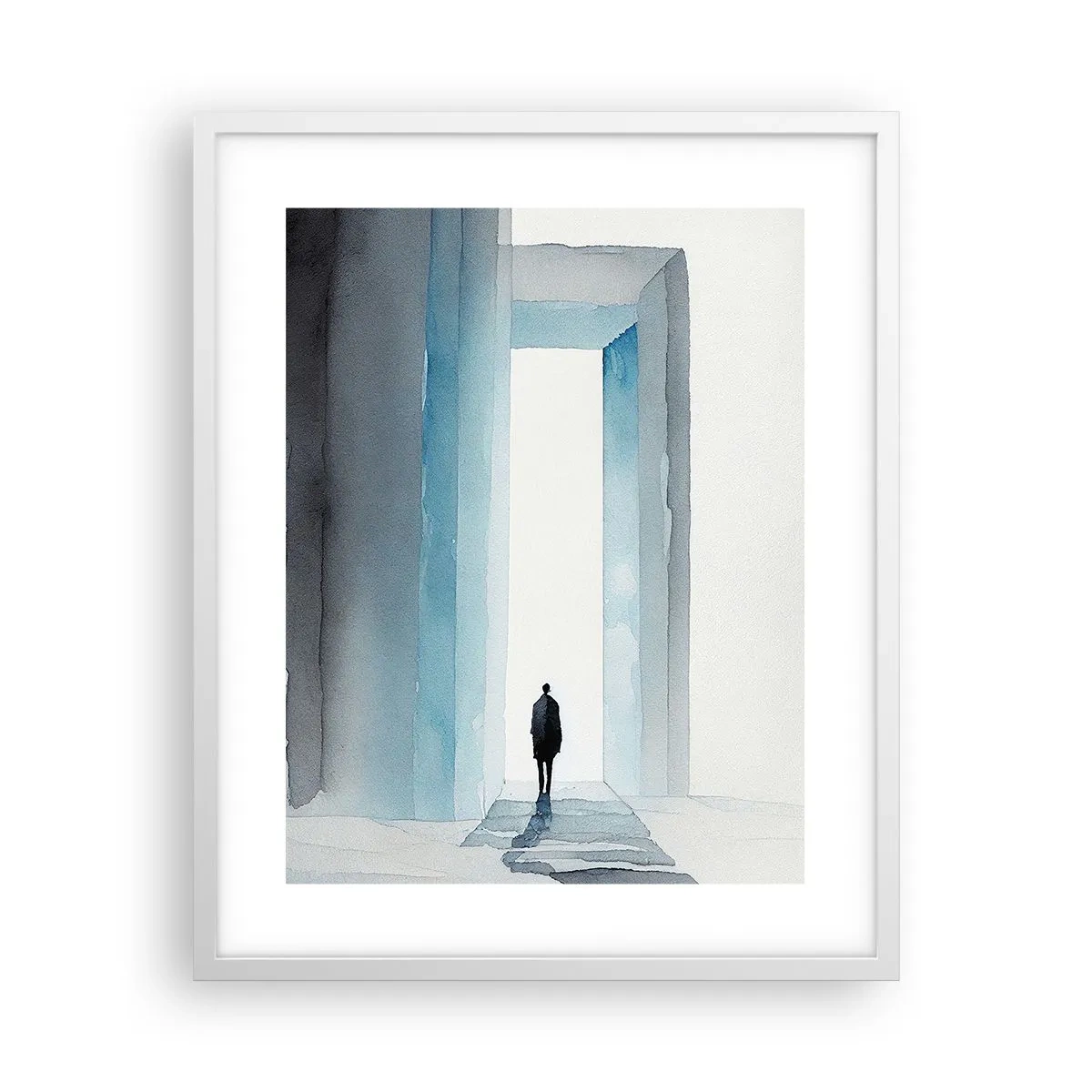 Plakát v bílém rámu - Žij bez omezení - 40x50 cm