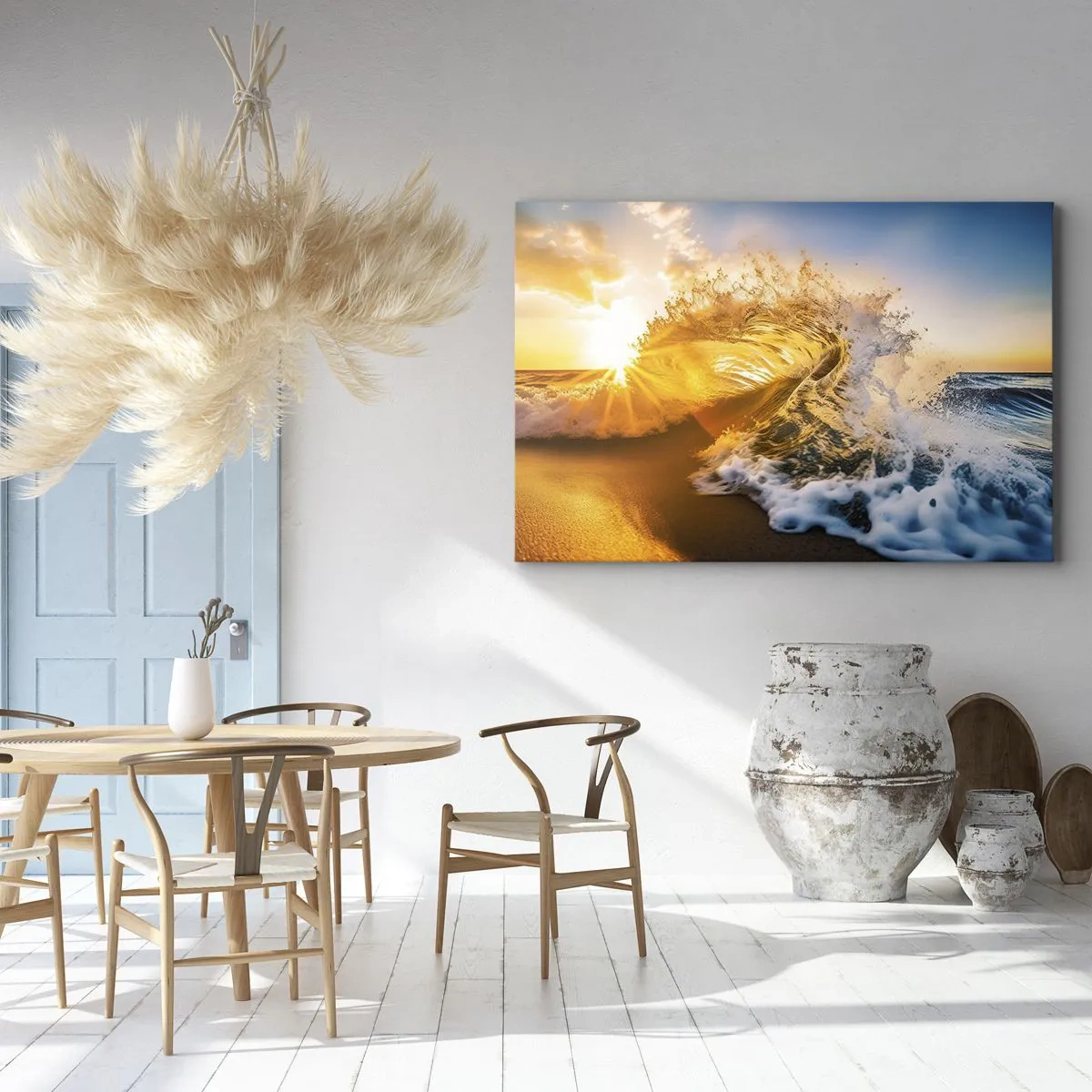 Obraz na plátně - Hra v písku - 120x80 cm