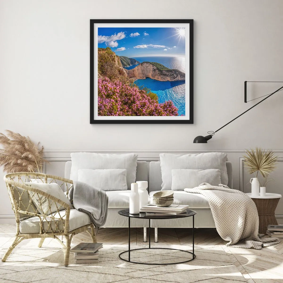 Plakát v černém rámu - Moje velké řecké prázdniny - 60x60 cm