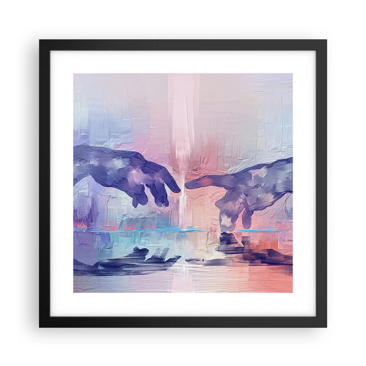 Plakát v černém rámu - Božská jiskra života - 40x40 cm