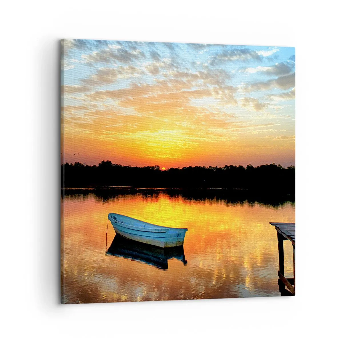 Obraz na plátně - Podívej, poslouchej, medituj - 50x50 cm