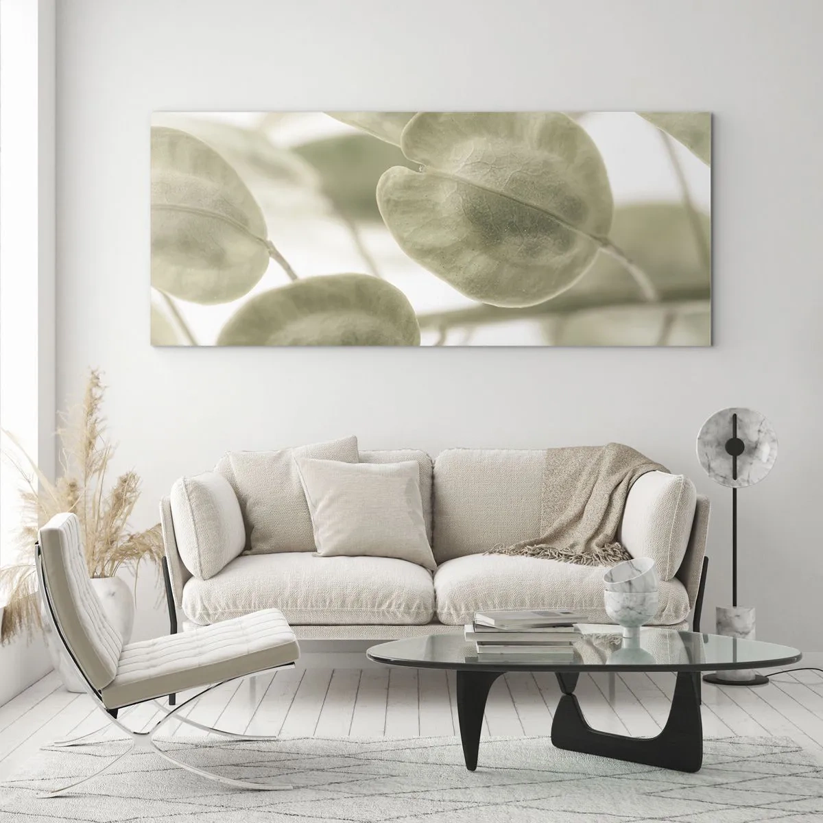 Obraz na skle - Na začátku bylo listí… - 140x50 cm