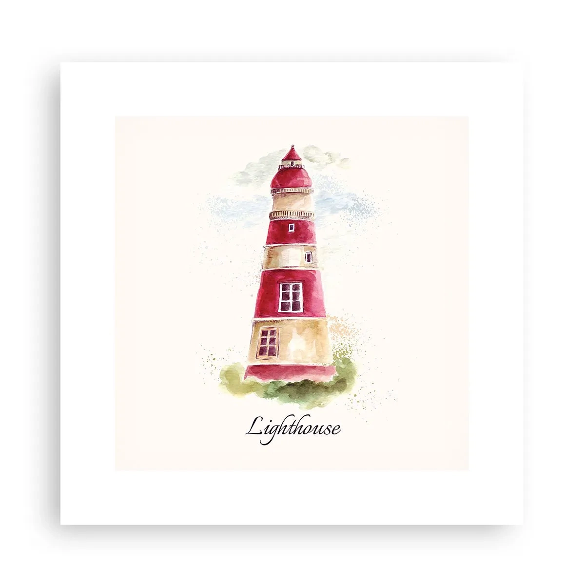 Plakát - Tady je vždy počasí - 30x30 cm