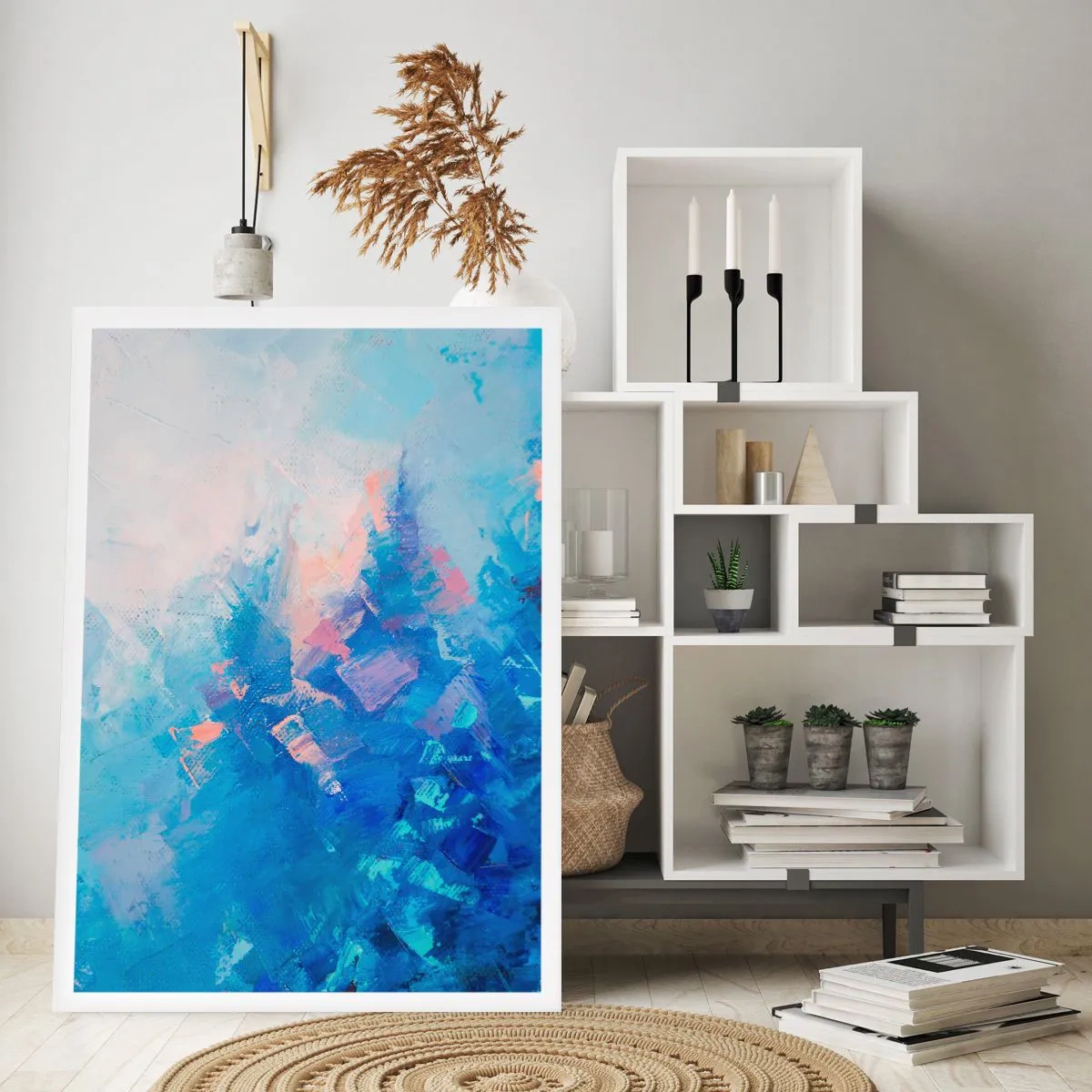 Plakát - Zimní abstrakce - 40x50 cm