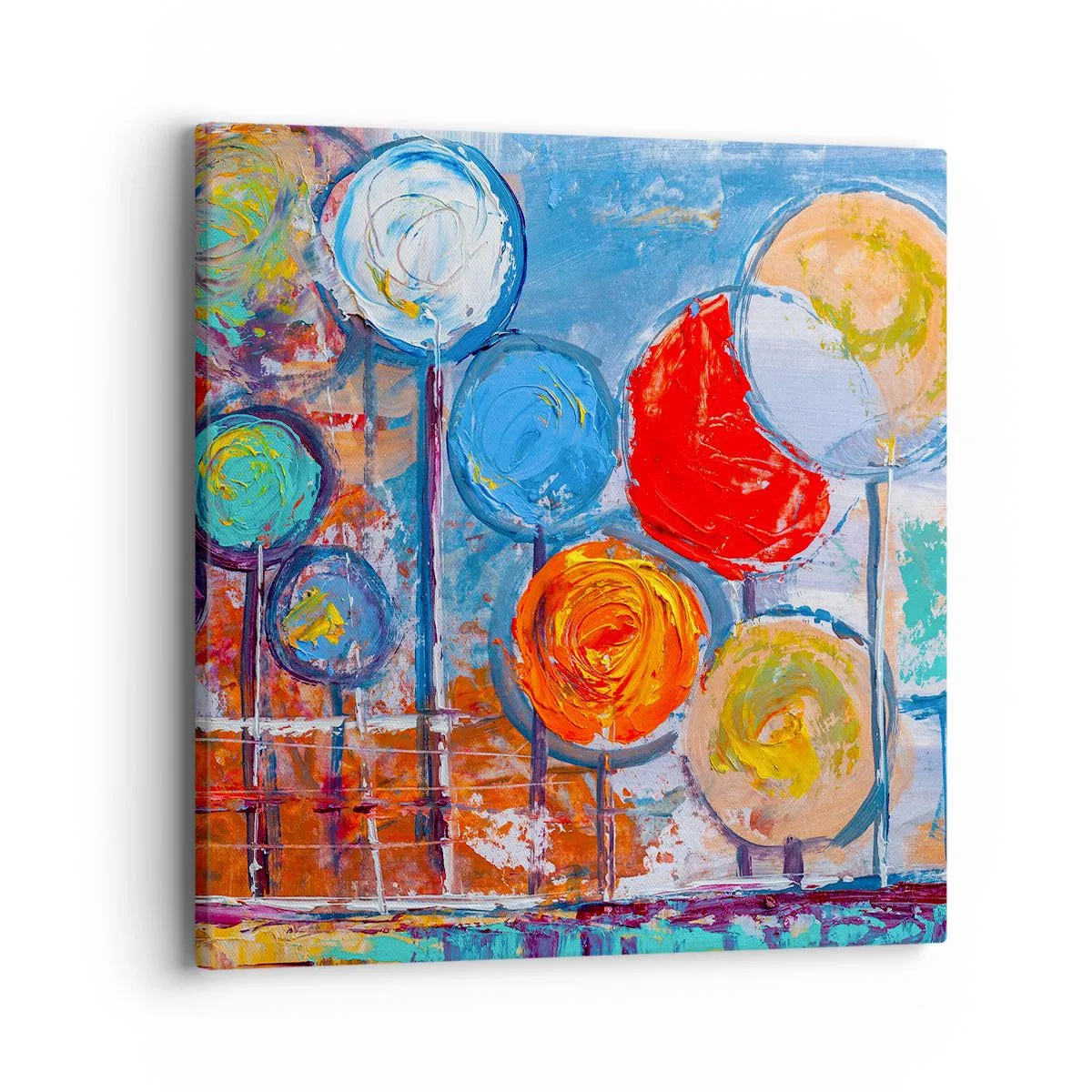 Obraz na plátně - Zázraky na tyči - 40x40 cm