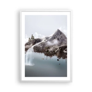 Plakát v bílém rámu - Pohled surrealisty - 50x70 cm