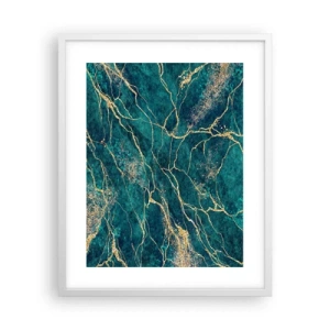 Plakát v bílém rámu - Zlatá žíla - 40x50 cm