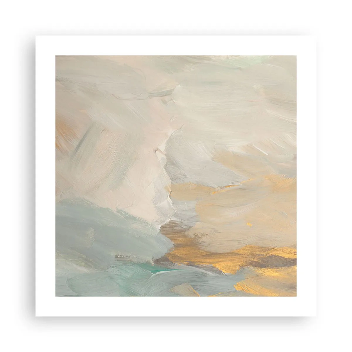 Plakát - Abstrakce – krajina něhy - 50x50 cm