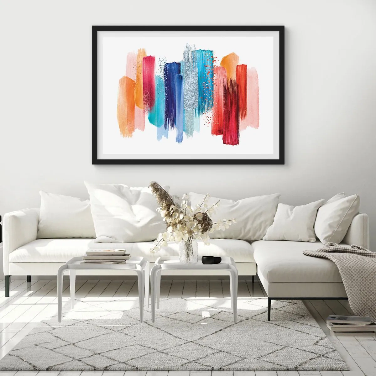 Plakát v černém rámu - Nahoru a dolů - 70x50 cm