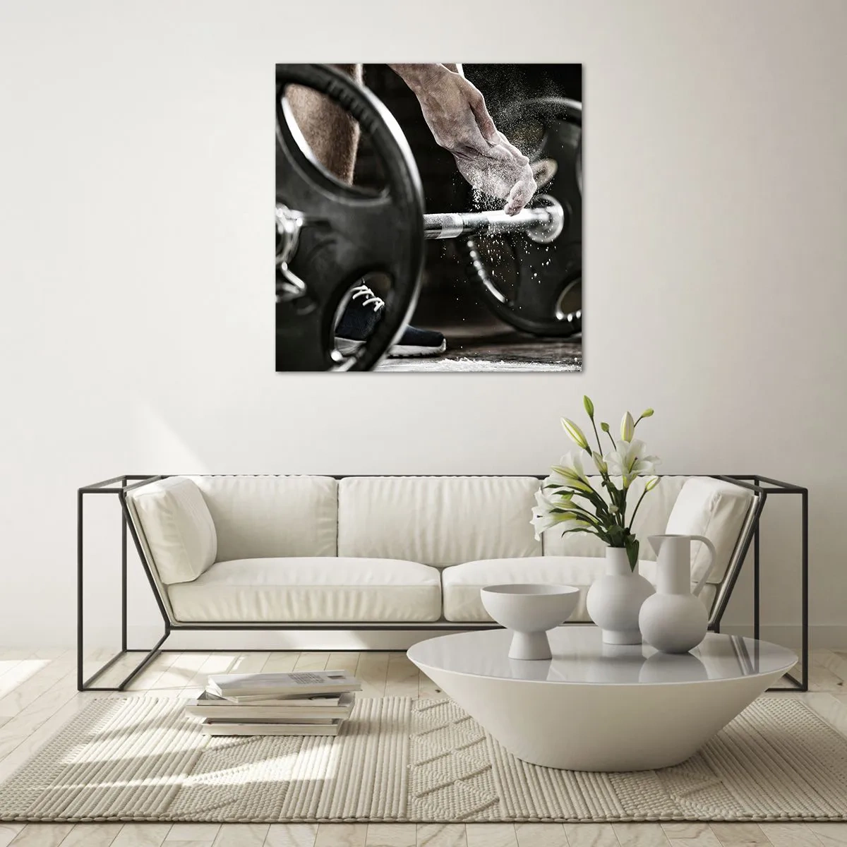 Obraz na skle - Výzva přijatá! - 70x70 cm