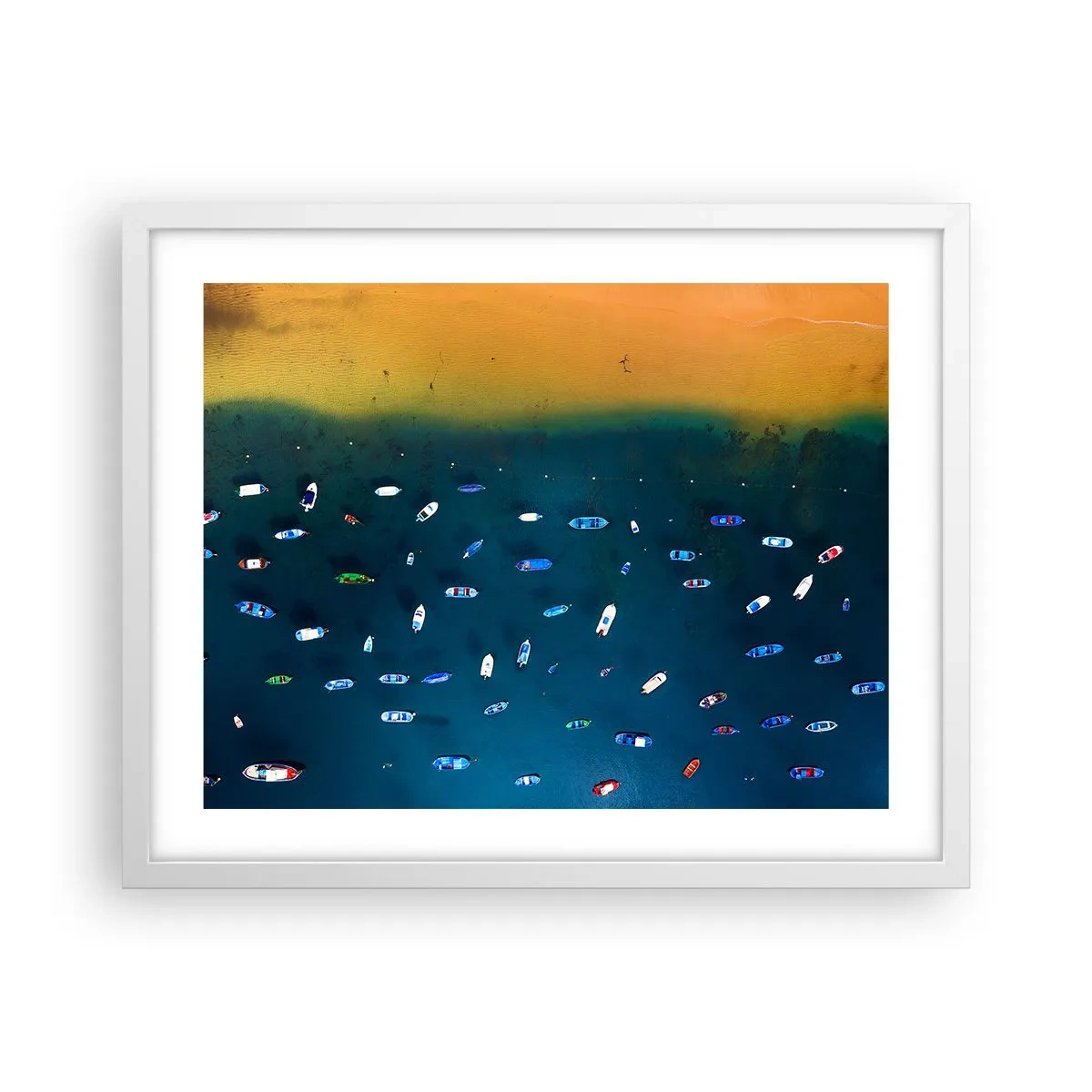 Plakát v bílém rámu - Prázdninová hra - 50x40 cm