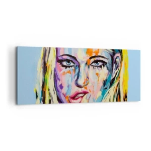 Obraz na plátně - Podívej se jí přímo do očí - 120x50 cm