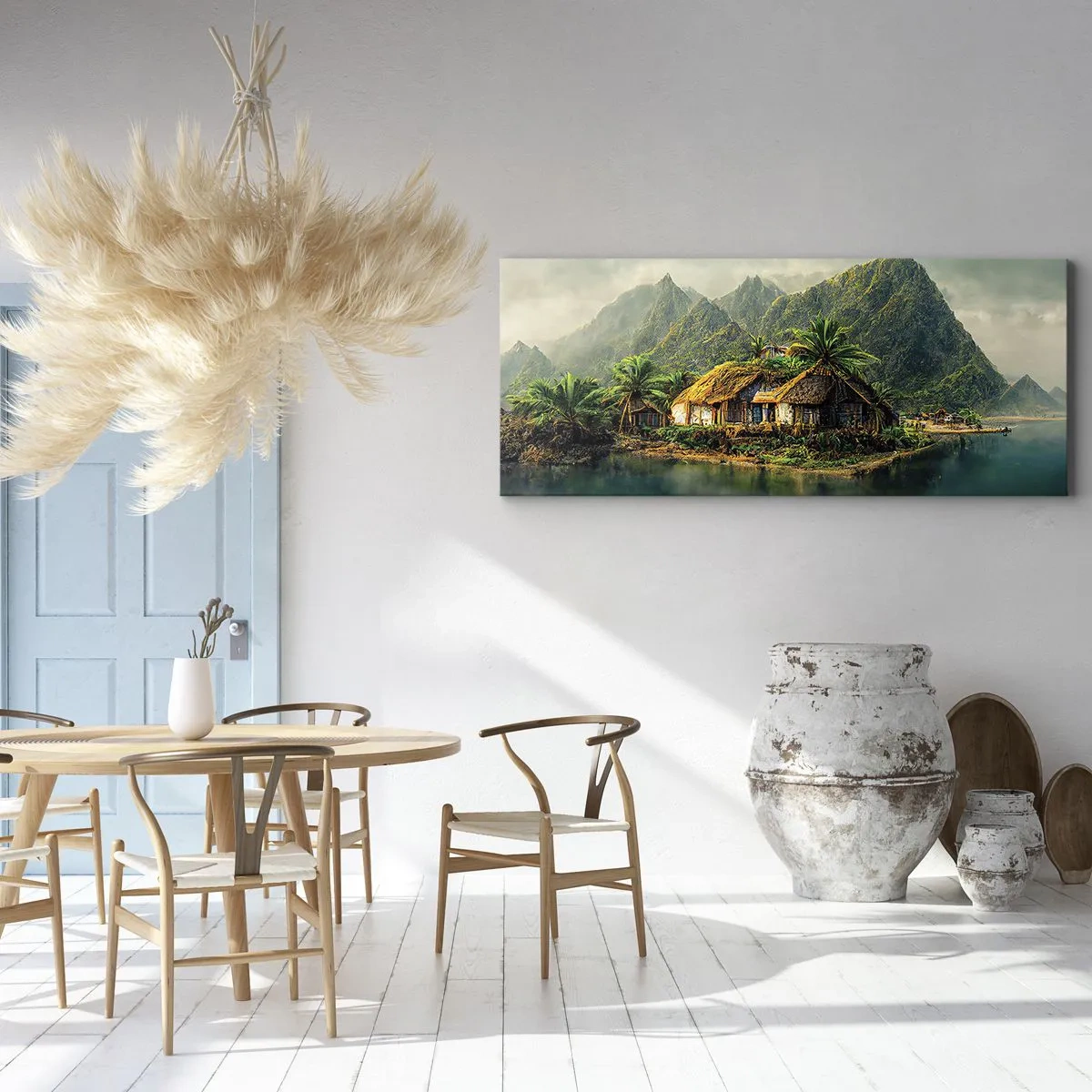 Obraz na plátně - Tropický ráj - 100x40 cm