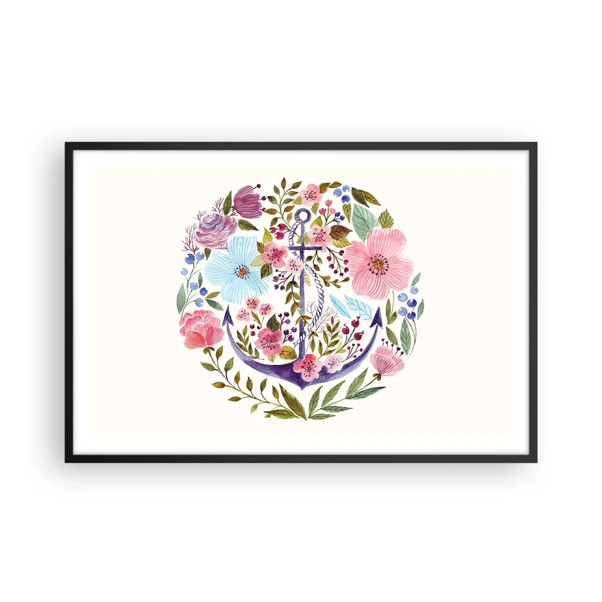 Plakát v černém rámu - Námořníkův hezký sen - 91x61 cm