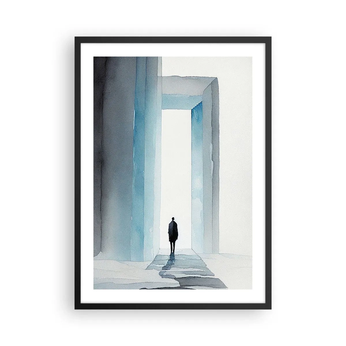 Plakát v černém rámu - Žij bez omezení - 50x70 cm