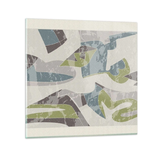 Obraz na skle - Kompozice za sklem - 70x70 cm