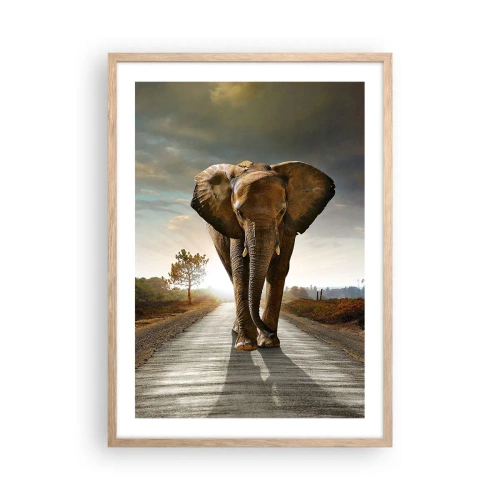 Plakát v rámu světlý dub - A vůbec ne ve skladu porcelánu - 50x70 cm