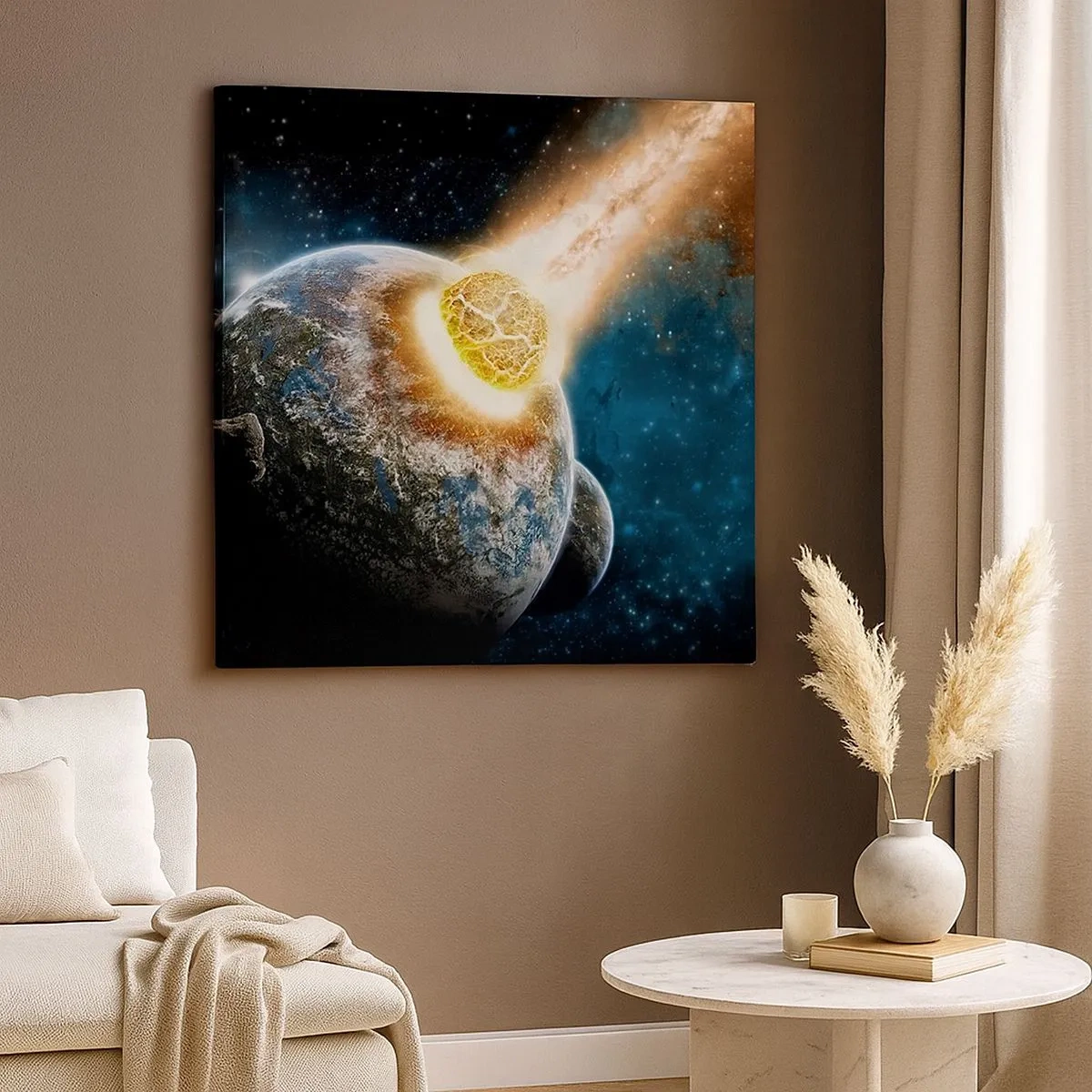 Obraz na plátně - Zničení nebo narození? - 30x30 cm