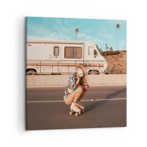 Obraz na plátně - Usmějte se! - 50x50 cm