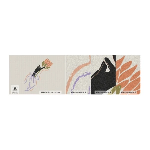 Fototapeta Vzorek Standard Eco - Sesterský dotek - Ruka, Květ, Minimalismus - 100x30 cm