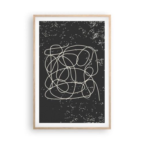 Plakát v rámu světlý dub - Toulání myslí - 61x91 cm