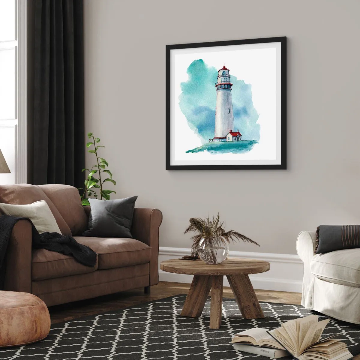 Plakát v černém rámu - Něžná sestra blankytu - 40x40 cm