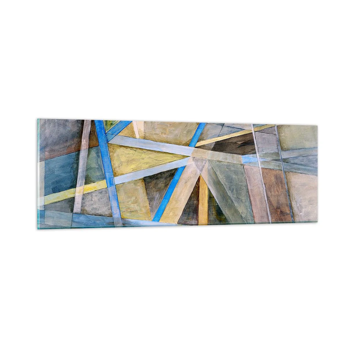 Obraz na skle - Přímo nebo diagonálně? - 90x30 cm
