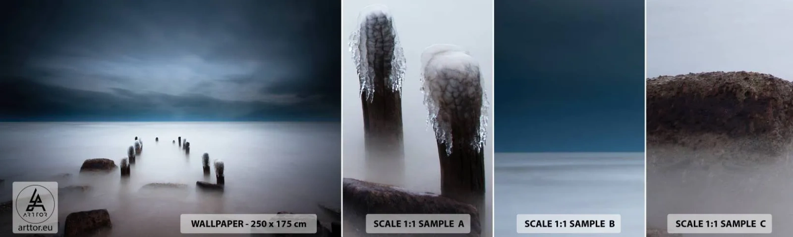 Vzor Fototapety Samolepicí Deluxe Sticker - Zamyšlené jezero - Krajina, Moře, jezero - 100x30 cm