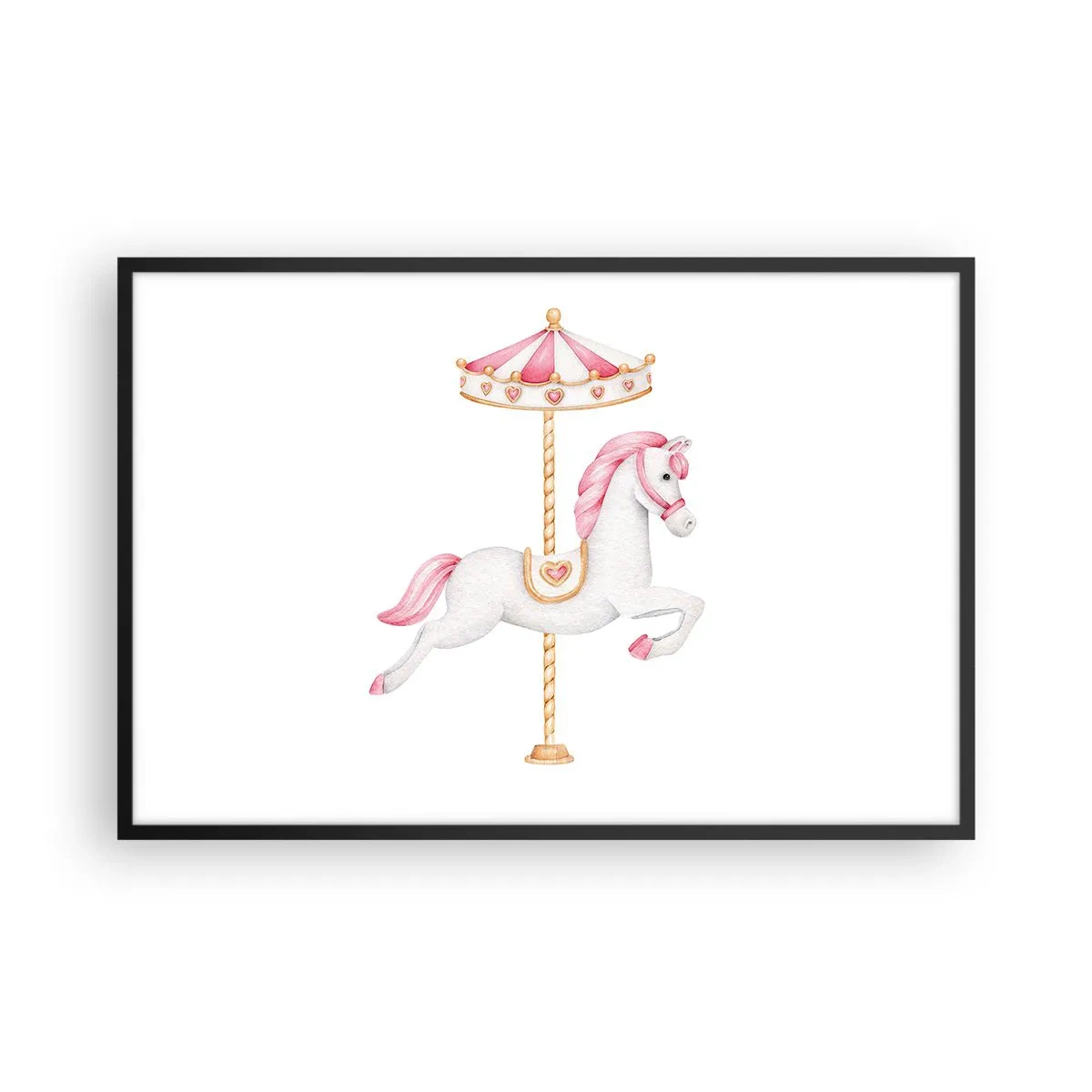 Plakát v černém rámu - Vyrazil z kopýtka - 91x61 cm