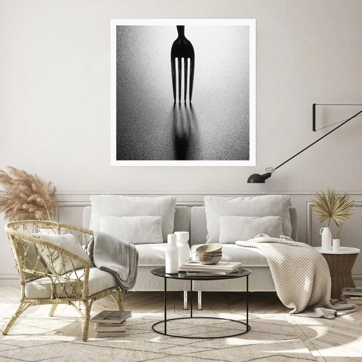 Plakát - Světlo a stín - 60x60 cm