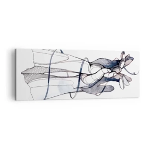 Obraz na plátně - Studie o dotyku - 140x50 cm