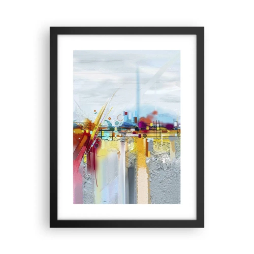 Plakát v černém rámu - Most radosti nad řekou života - 30x40 cm