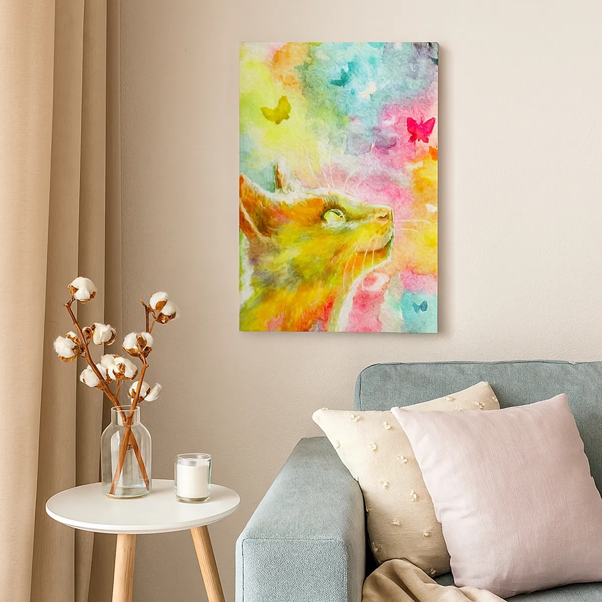 Obraz na plátně - Vymýšlí nesmysly v kočičím ráji - 50x70 cm