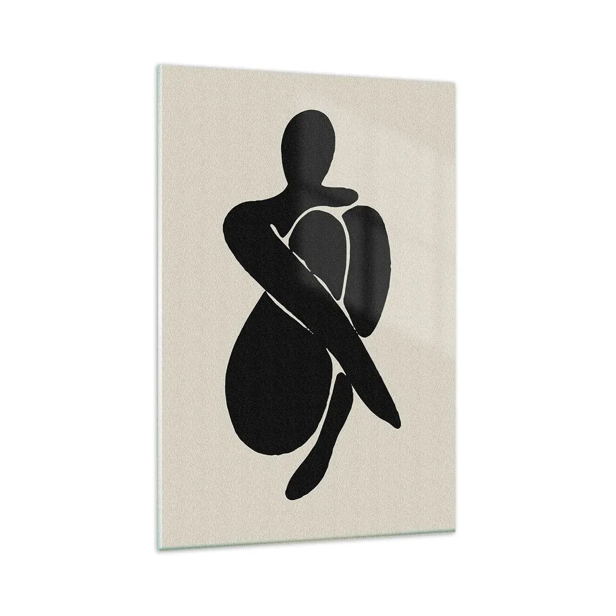 Obraz na skle - Ve vlastním objetí - 80x120 cm