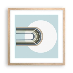 Plakát v rámu světlý dub - Neodolatelná přitažlivost - 40x40 cm
