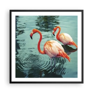 Plakát v černém rámu - Nyní jsme v módě - 60x60 cm