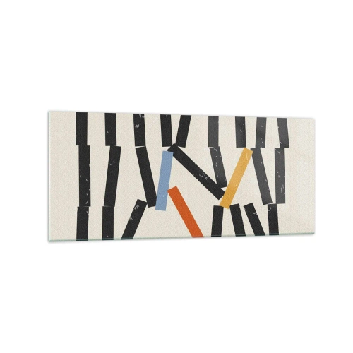 Obraz na skle - Domino – kompozice - 120x50 cm