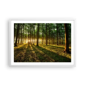 Plakát v bílém rámu - Fotografie všech jar - 70x50 cm