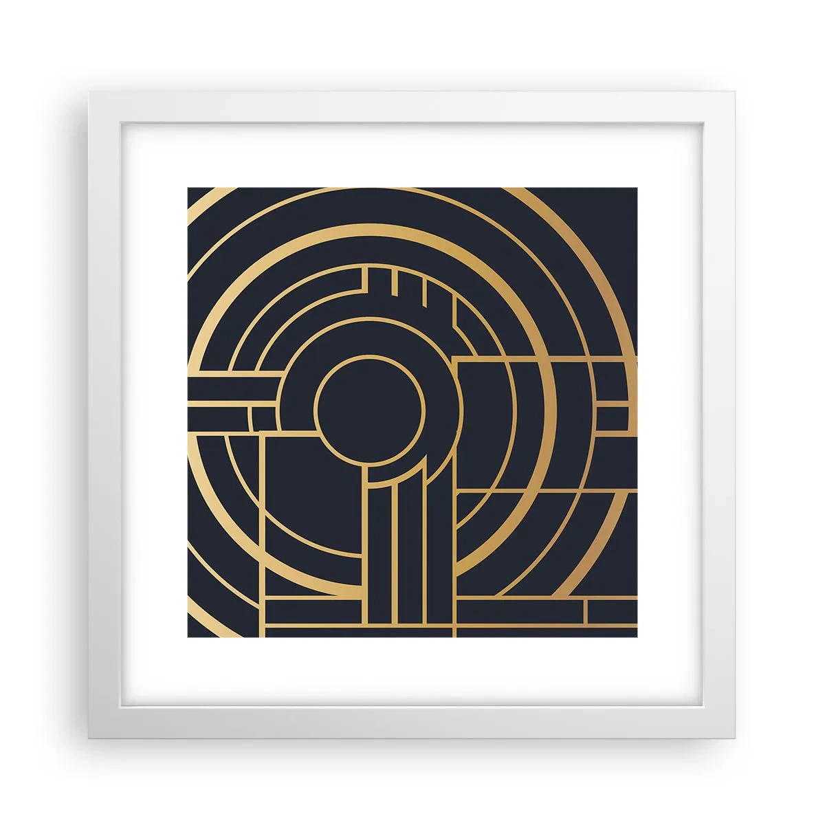 Plakát v bílém rámu - Obraty události - 30x30 cm